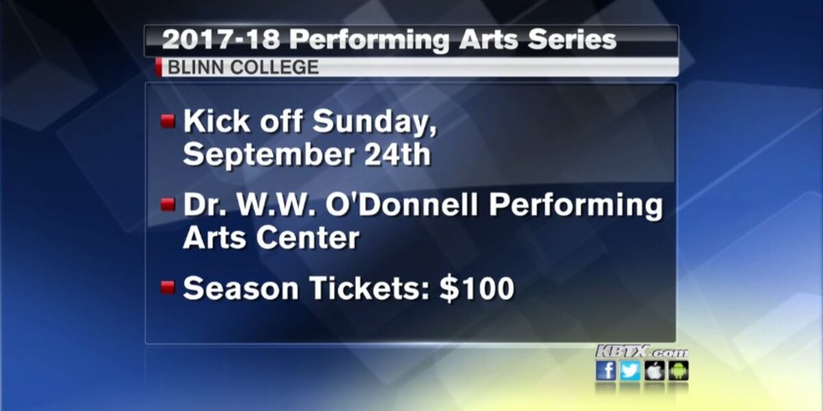 Blinn College announces 20172018 Performing Arts Series