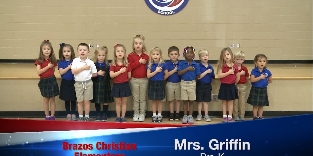 Daily Pledge Brazos Christian School Mrs. Griffin's Class