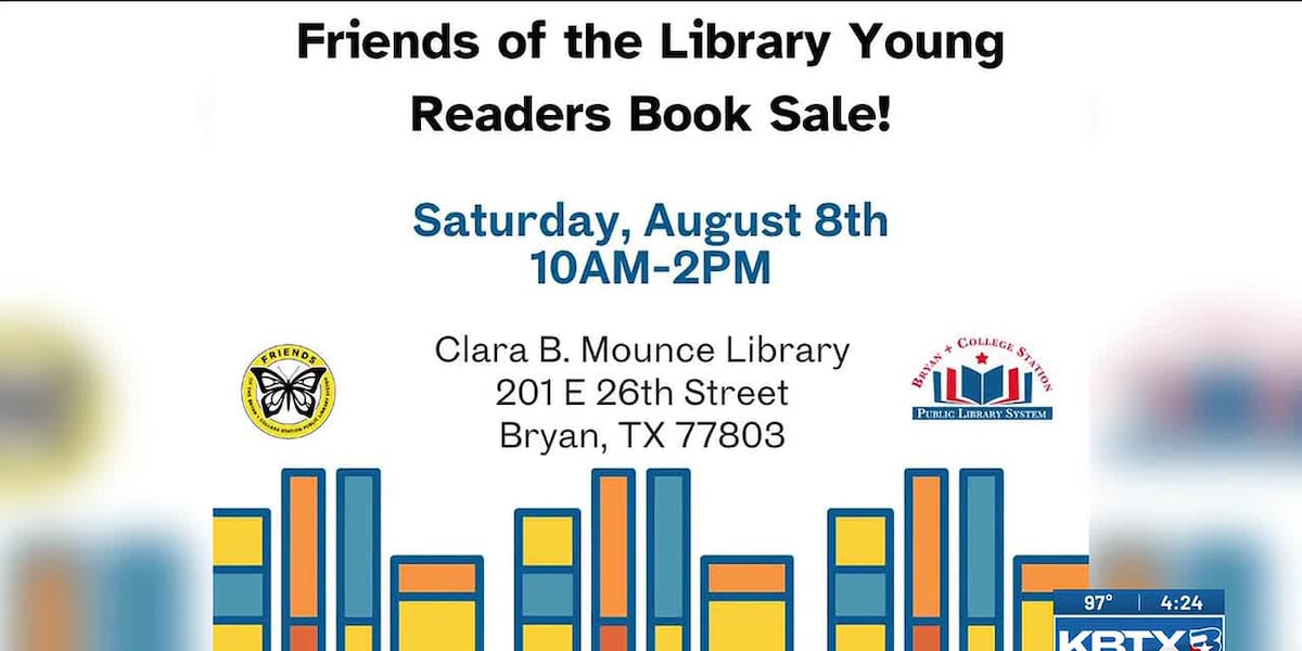 Friends of the Library to host Young Readers Book Sale Aug. 8