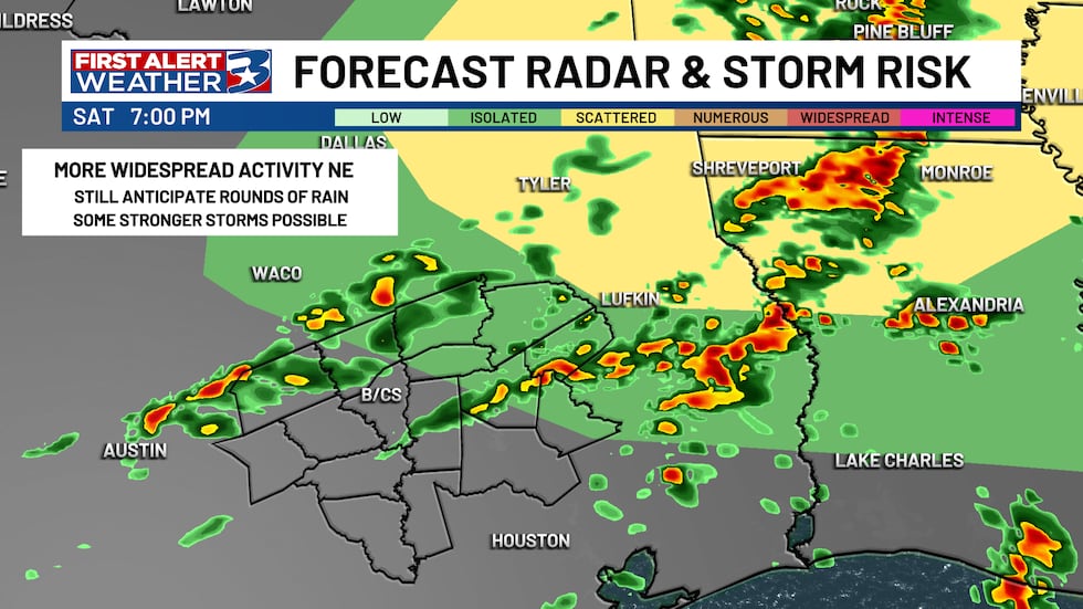 Scattered storms set to return this evening Scattered storms set to return this evening