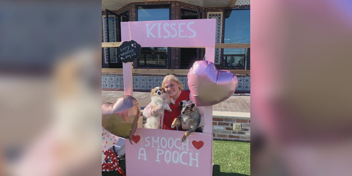 Tamu Paws Puppy kisses for Valentine’s Day with TAMU PAWS