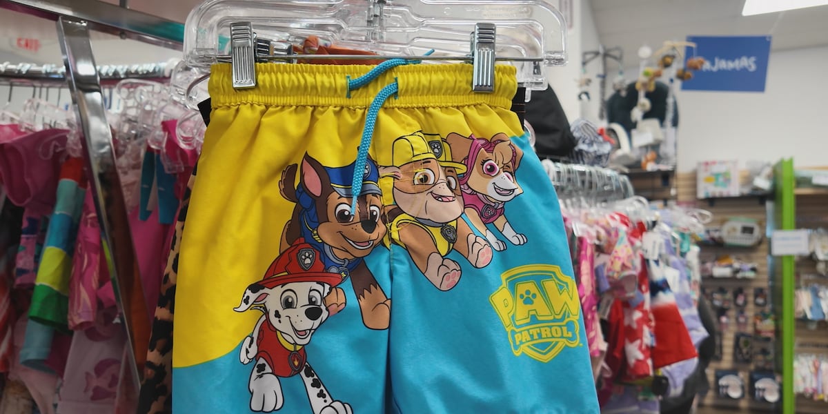 Kid to Kid stocks summer swimwear, offers dress sale