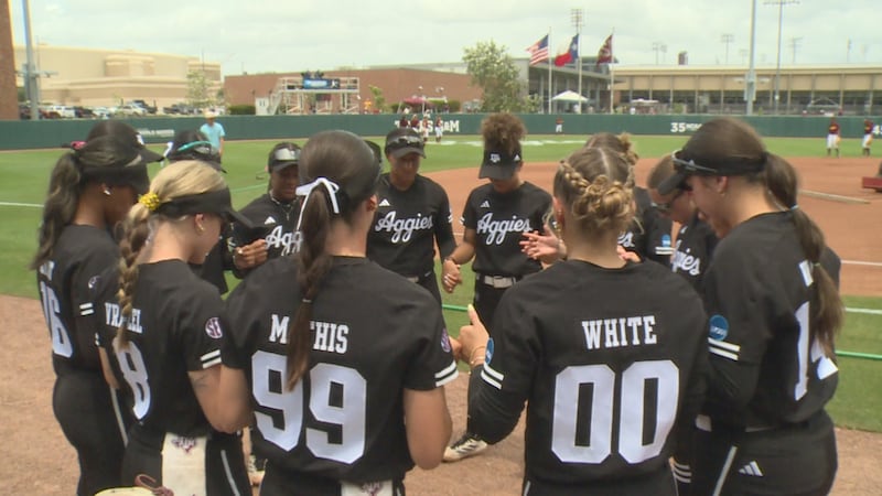 Aggies fall 9-1 in run-rule defeat at Davis Diamond, marking second straight home regional...