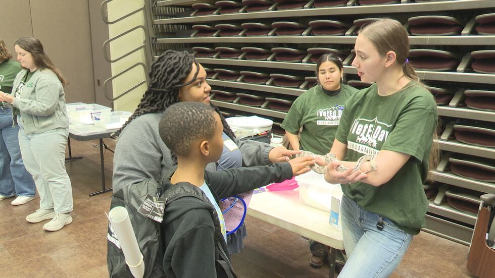 The Texas A&M Event introduces children to their veterinary medicine careers