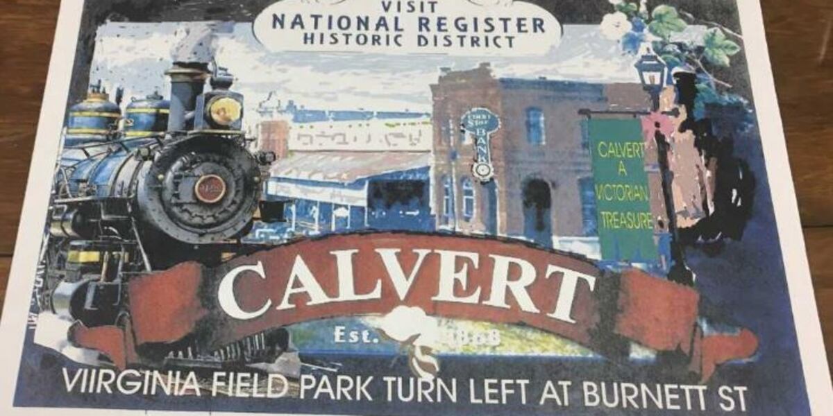 Calvert Image Calvert artist designs new welcome signs for city