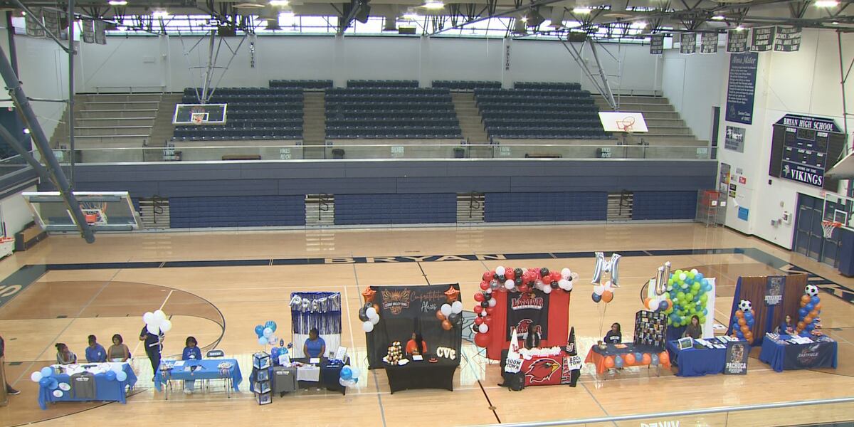 Eight student athletes from Bryan sign national letters of intent