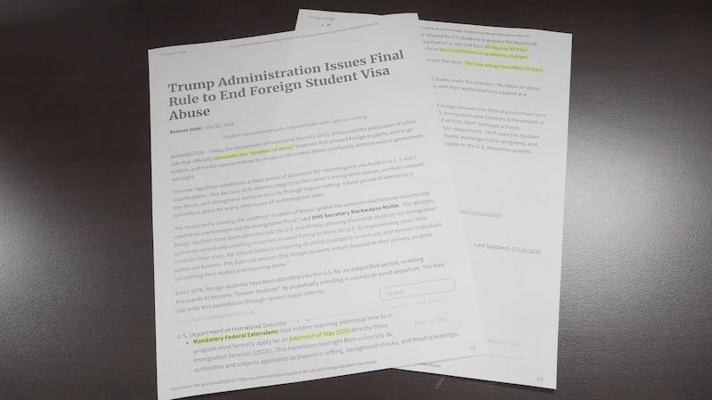 Trumps new rule for student visas