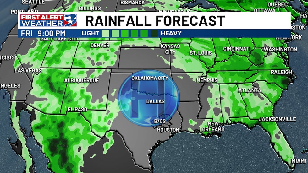 Dome of drier conditions for the state thanks to high pressure