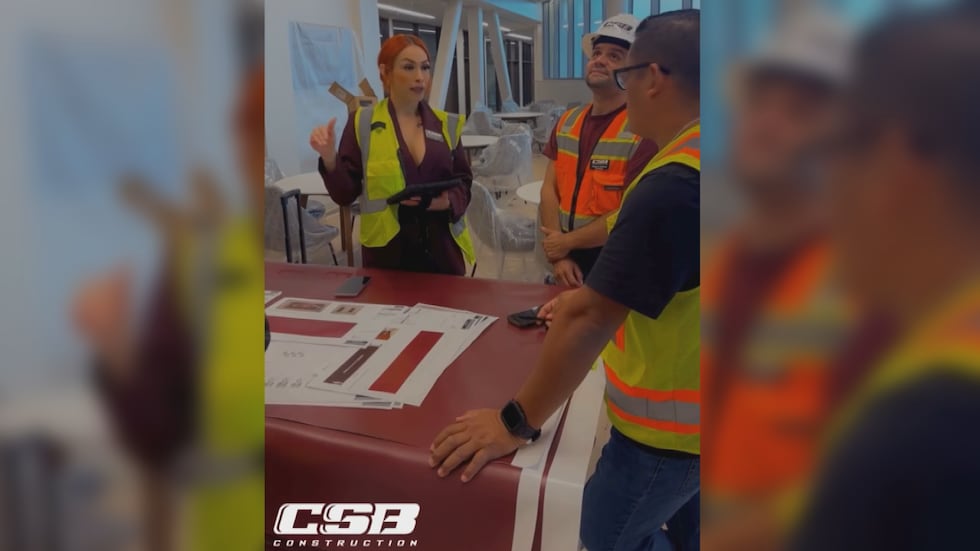 Evelyn Lemaire, CSB Construction CEO working with her team in college Station, TX.