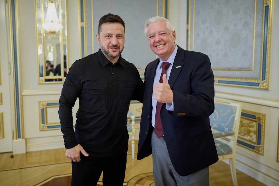 In this photo provided by the Ukrainian Presidential Press Office, Ukrainian President...