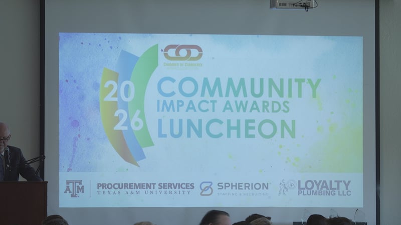 Chamber of Commerce hosts Community Impact Awards luncheon.