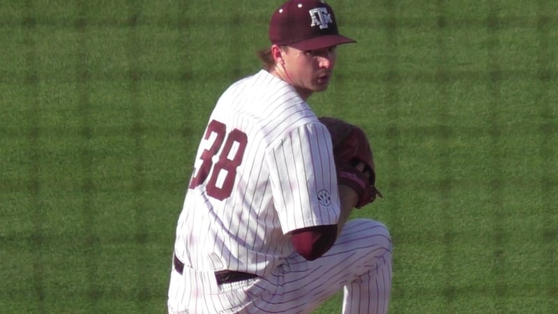 Texas A&M starting pitcher Shane Sdao took a loss in the Aggies' series opener against...