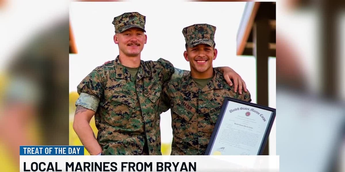 Army Ranger Bryan Simms Treat of the Day: Bryan natives both enlist in the US Marine Corps