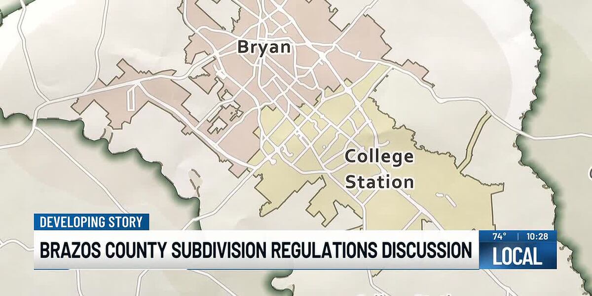 Subdivision Map Bryan Brazos County holds workshop on subdivision regulation updates