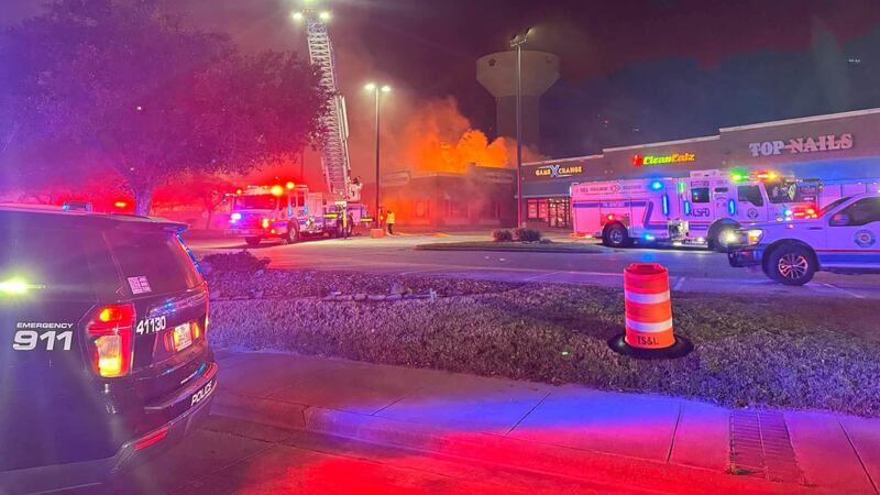 Monday morning fire at Harvey Washbangers in College Station.