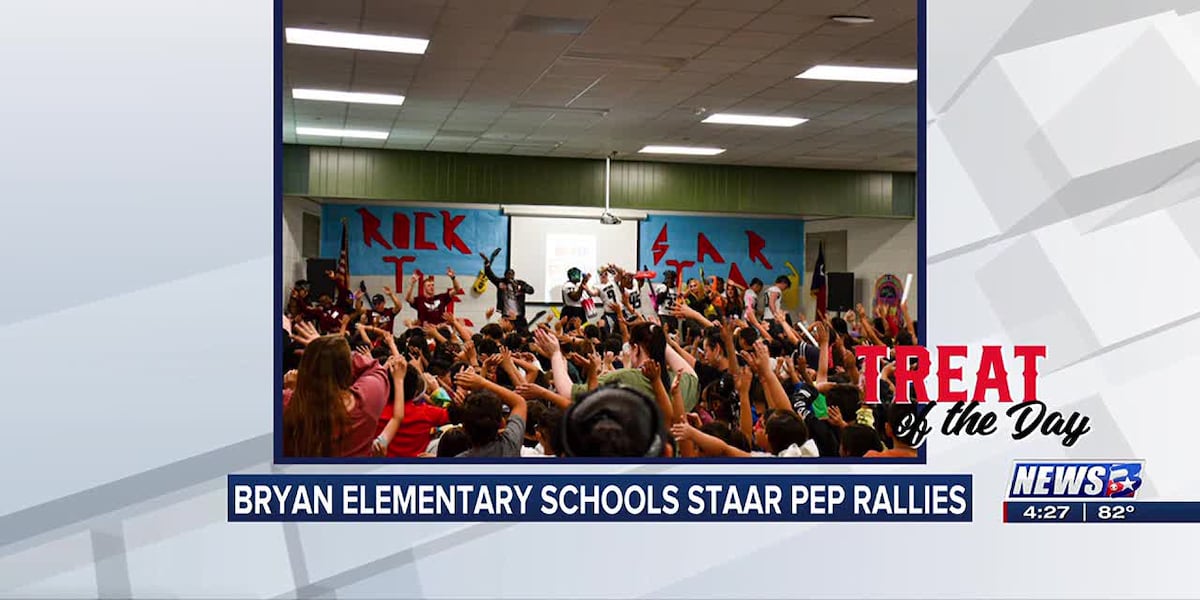 Treat of the Day Bryan ISD elementary schools hold pep rallies for