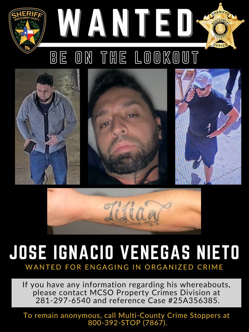 Montgomery County sheriff seeks man linked to 15+ gated community burglaries