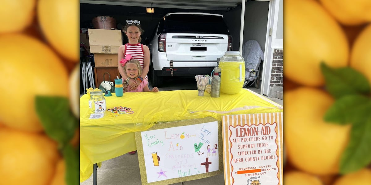 Hello Bryan Bryan girl raises ‘Lemon-AID’ for victims of deadly Texas floods