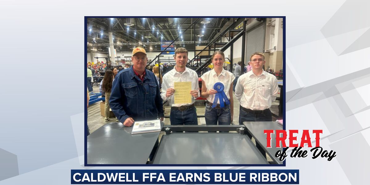 Ffa Ribbion Treat of the Day: Caldwell FFA Earns Blue Ribbon
