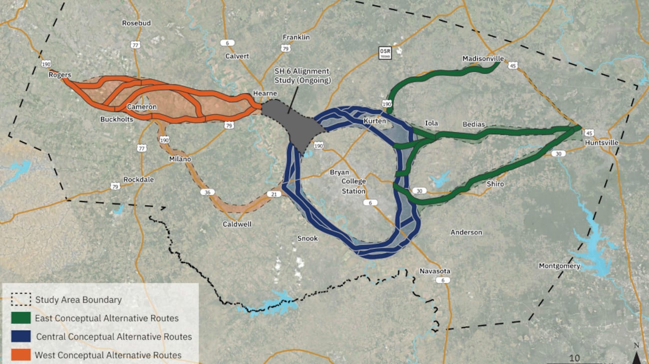 New maps show which Texas properties lie in potential 125-mile I-14 path