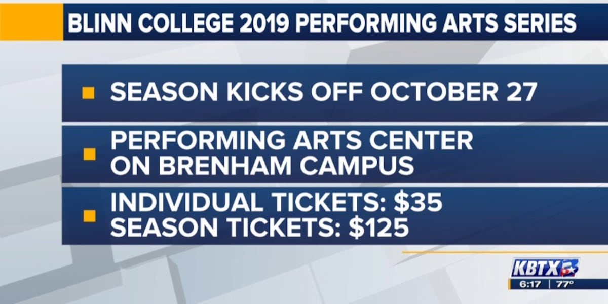 Blinn College announces 2019 Performing Arts events