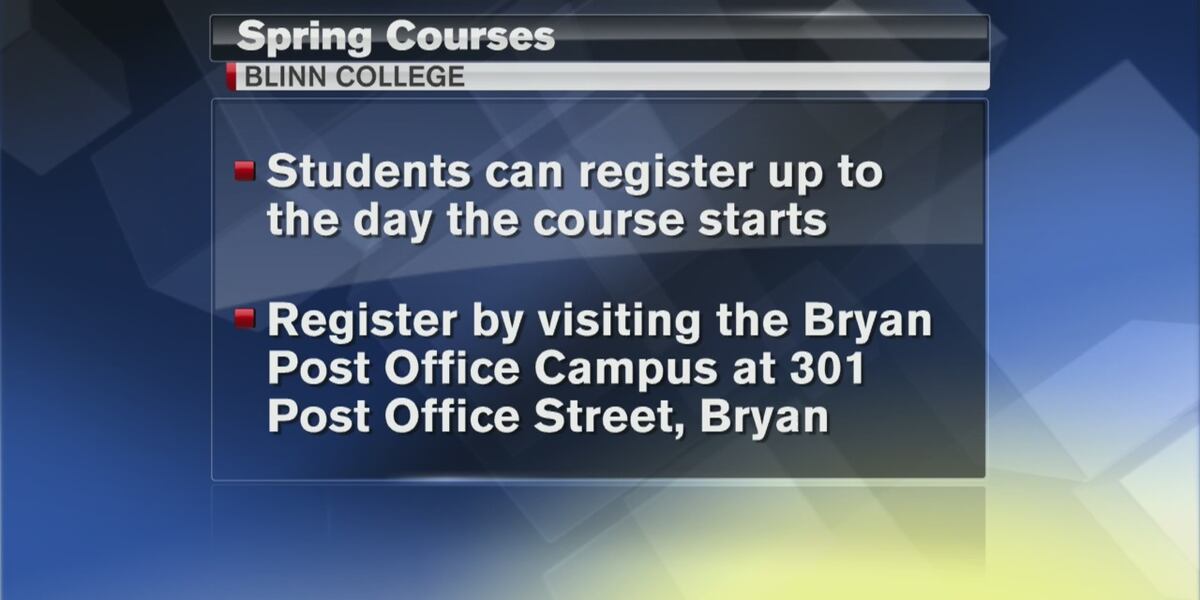 Blinn College Spring Courses