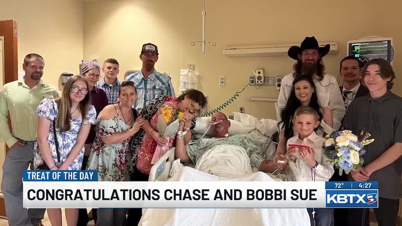 Treat of the Day: Bryan hospital brings wedding to patient who couldn’t attend his son’s big day