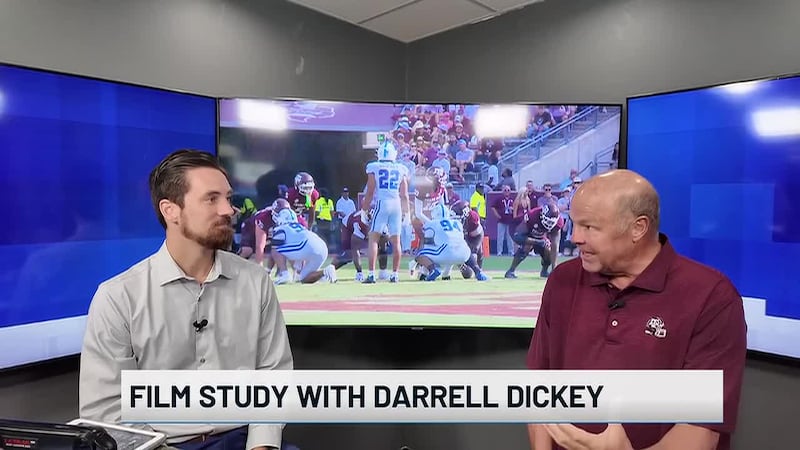 KBTX Sports director Tyler Shaw and former Texas A&M offensive coordinator Darrell Dickey...