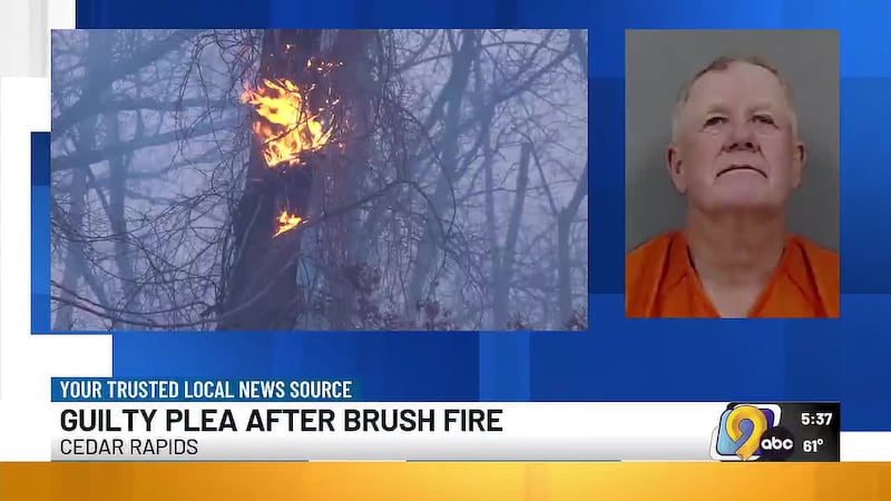 A Cedar Rapids man accused of starting a brush fire that led to damages to two properties in...