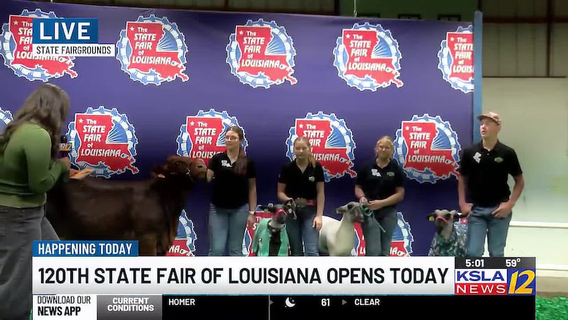 KSLA was LIVE at the State Fair of Louisiana, talking to Louisiana 4H State Livestock...