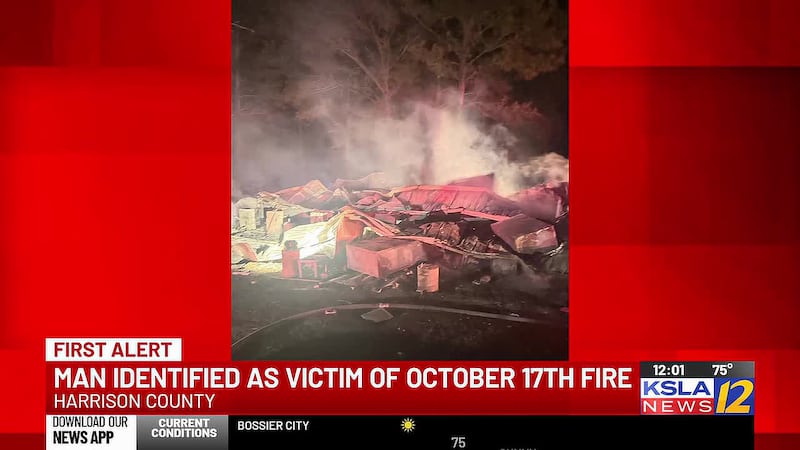 The man who died in the Harrison County October 17 fire has been identified.